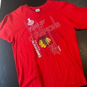 Gildan Chicago Blackhawks 2010 Stanley Cup Champs Cotton T-Shirt